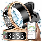 Smartband - Smart Ring Inteligentny Pierścień WYŚWIETLACZ Tryby Sportowe Kalorie Sen - miniaturka - grafika 1