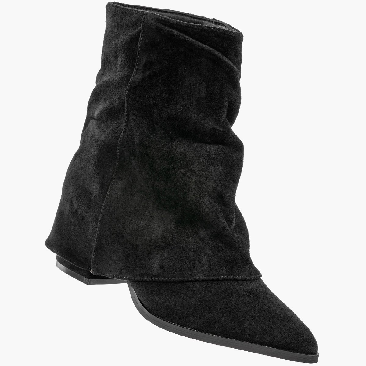 Botki Damskie Na Obcasie Ocieplane Na Zamek Buty Zimowe Czarne Seastar HL42P Czarny 41
