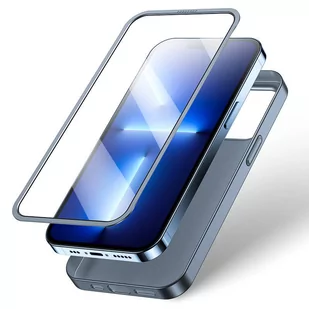 Joyroom 360 Full Case etui pokrowiec do iPhone 13 Pro Max obudowa na tył i przód + szkło hartowane szary (JR-BP928 tarnish) - Etui i futerały do telefonów - miniaturka - grafika 4