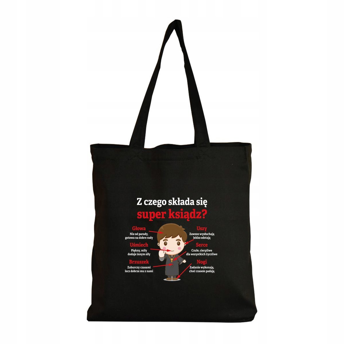 Prezent Dla Księdza Torba z nadrukiem imienna