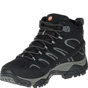 Buty trekkingowe damskie - Merrell Damskie buty trekkingowe Moab 2 Mid GTX, czarny, 38 EU - miniaturka - grafika 1