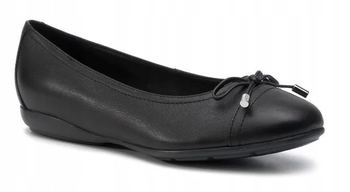 Geox Annytah Baleriny Czarne Skórzane 39,5 Ż2K