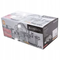 Zestawy garnków i patelni - ZESTAW GARNKÓW Ambition Urban Zestaw 13 ELEMENTÓW ZE STALI NIERDZEWNEJ - miniaturka - grafika 1