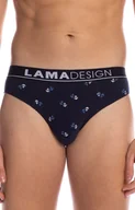 Majtki damskie - Bawełniane męskie slipy standard w kotwice 2-pack M-1014SD, Kolor granatowy-wzór, Rozmiar L, LAMA - Primodo.com - miniaturka - grafika 1