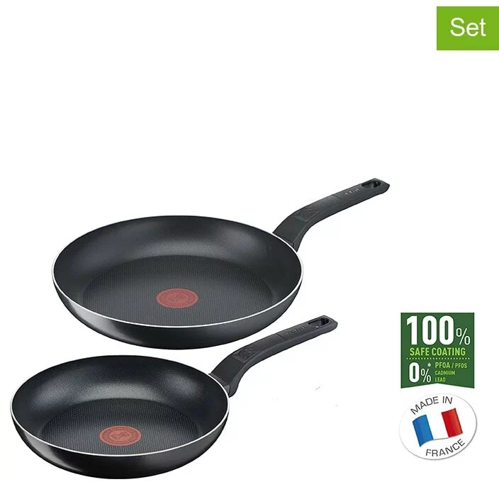 Tefal Easy Cook & Clean Set of 2 frypans 24 & 28 cm B5559033