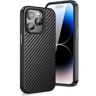 Akcesoria do słuchawek - Etui Carbon Kevlar Case magnetyczne mocna obudowa do MagSafe iPhone 14 Pro Max - miniaturka - grafika 1
