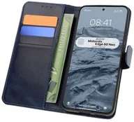 Etui i futerały do telefonów - Bizon Etui z klapką Case Pocket do Motorola Edge 50 Neo, granatowe - miniaturka - grafika 1