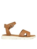 Sandały damskie - Geox Sandały D Dandra D55NNB 05443 C5F2L Brązowy - miniaturka - grafika 1