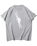 Koszulki i topy damskie - Koszulka oversize Pałeczki Perkusyjne Mocny Beat Muzyka Szara 3XL - miniaturka - grafika 1