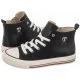 Trampki damskie - Trampki Hight Top Lace-Up Sneaker Black T3A9-32288-1355 999 (TH530-a) Tommy Hilfiger - miniaturka - grafika 1