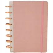 Planery - NIEDATOWANY PLANER różowy kołonotatnik ROCZNY 898 - miniaturka - grafika 1
