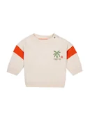 Bluzy i sweterki niemowlęce - Noppies Bluza "Ocelot" w kolorze kremowym - miniaturka - grafika 1