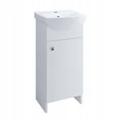 Szafki łazienkowe - Cersanit Zestaw umywalkowy Sati 40 cm biały - miniaturka - grafika 1