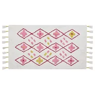 Dywany dla dzieci - Dywan dziecięcy bawełniany 80 x 150 cm biały z różowym CAVUS - miniaturka - grafika 1
