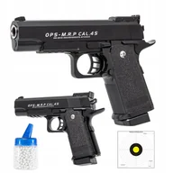 Zabawki militarne - Pistolet Na Kulki M20 Metalowy + 1000 Kulek + Kulki Plastikowe - miniaturka - grafika 1