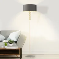 Lampy stojące - Szara lampa podłogowa w stylu skandynawskim BERMUDY - miniaturka - grafika 1