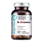 Suplementy naturalne - MyVita SILVER 100% Witamina B-50 Complex MAX 120kaps. 21PRJWIBE2 - miniaturka - grafika 1