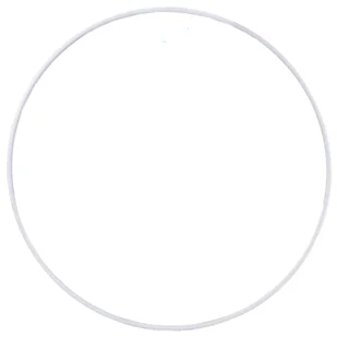 [000101] Obręcz metalowa baza do łapacza snów 10cm biała - Wyposażenie pokoiku dziecięcego - miniaturka - grafika 1