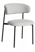 Krzesła - Krzesło tapicerowane ZOYA szare - miniaturka - grafika 1