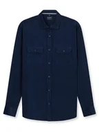 Koszule męskie - OLYMP Koszula "Casual" - Regular fit - w kolorze granatowym - miniaturka - grafika 1