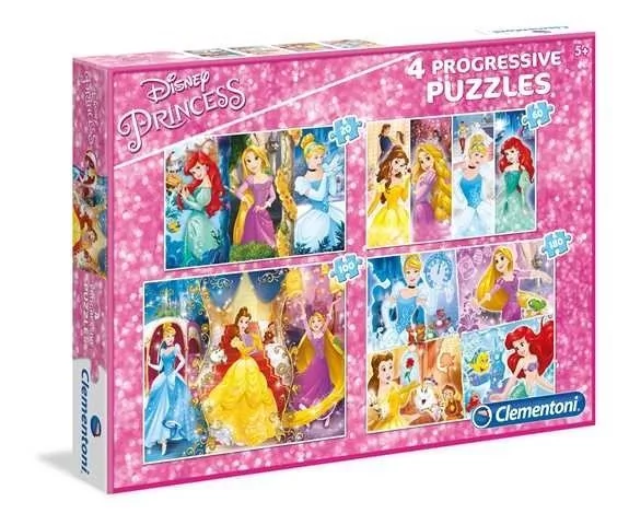 Clementoni Puzzle 20+60+100+180 Princess 07721