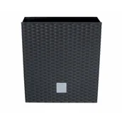 Donice - Prosperplast RATO LOW Doniczka 4l ratan antracyt DRTS170L - miniaturka - grafika 1