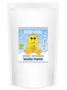 Biominki Kaszka manna pełnoziarnista 500 g Bio - Dodatki do kaszek - miniaturka - grafika 1