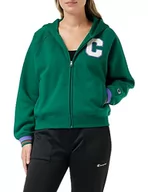 Bluzy damskie - Champion Damska bluza z kapturem, Zielony Avt, XL - miniaturka - grafika 1