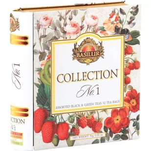 BASILUR Herbata Książka mieszanka Collection Nr1 32x2g w saszetkach - Kawa w kapsułkach i saszetkach - miniaturka - grafika 1