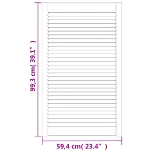 Drzwi żaluzjowe, lite drewno sosnowe, 99,3 x 59,4 cm 8720286637739 - Drzwi wewnętrzne - miniaturka - grafika 7