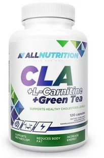 ALLNUTRITION CLA + L-Carnitine + Green Tea 120caps - Odchudzanie i oczyszczanie - miniaturka - grafika 1