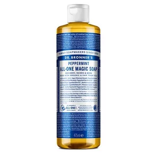 Dr Bronner's, Mydło Kastylijskie W Płynie 18w1, Miętowe, 475ml - Mydła - miniaturka - grafika 1