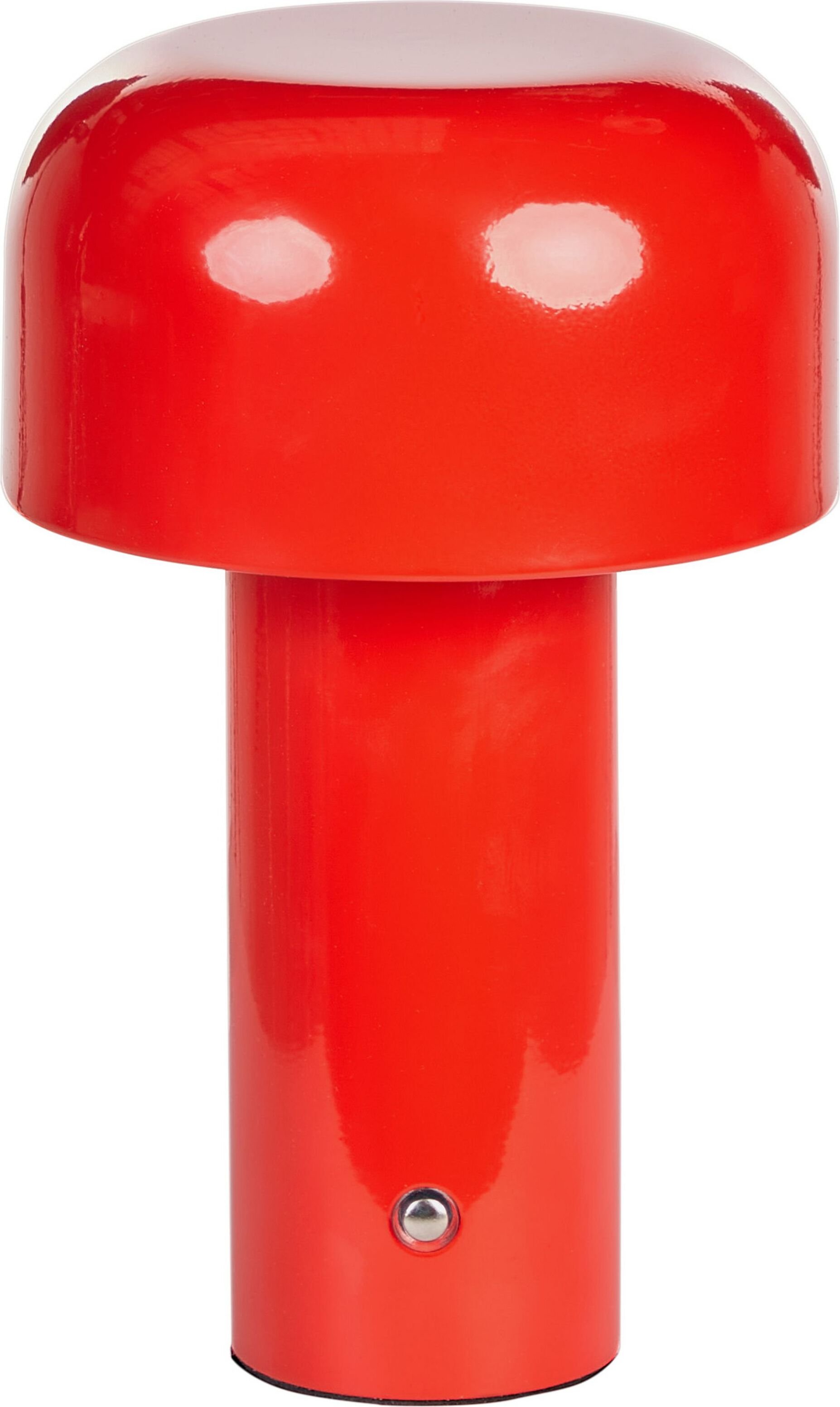 BELIANI Lampa stołowa czerwona metal klosz nowoczesna