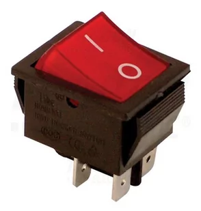 Tracon Electric Wyłącznik kołyskowy włącz-wyłącz 2-polowy TES-42 TES-42 - Wyłączniki światła i elektryczne - miniaturka - grafika 1