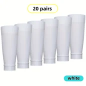 Skarpetki kolarskie - TEMU 20 Par w Opakowaniu, Dostępne w Wielu Kolorach. Uniwersalne Skarpety o Długości Średniej, Idealne do Różnych Sportów, W Tym Piłki Nożnej, - miniaturka - grafika 1