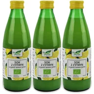 Soki i napoje niegazowane - Bio Planet Sok z cytryn Nfc 100% Zestaw 3 x 250 ml Bio - żywność - miniaturka - grafika 1