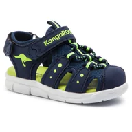 Sandały damskie - KangaRoos Sandały K-Mini 02035 000 4054 Dk Navy/Lime - miniaturka - grafika 1