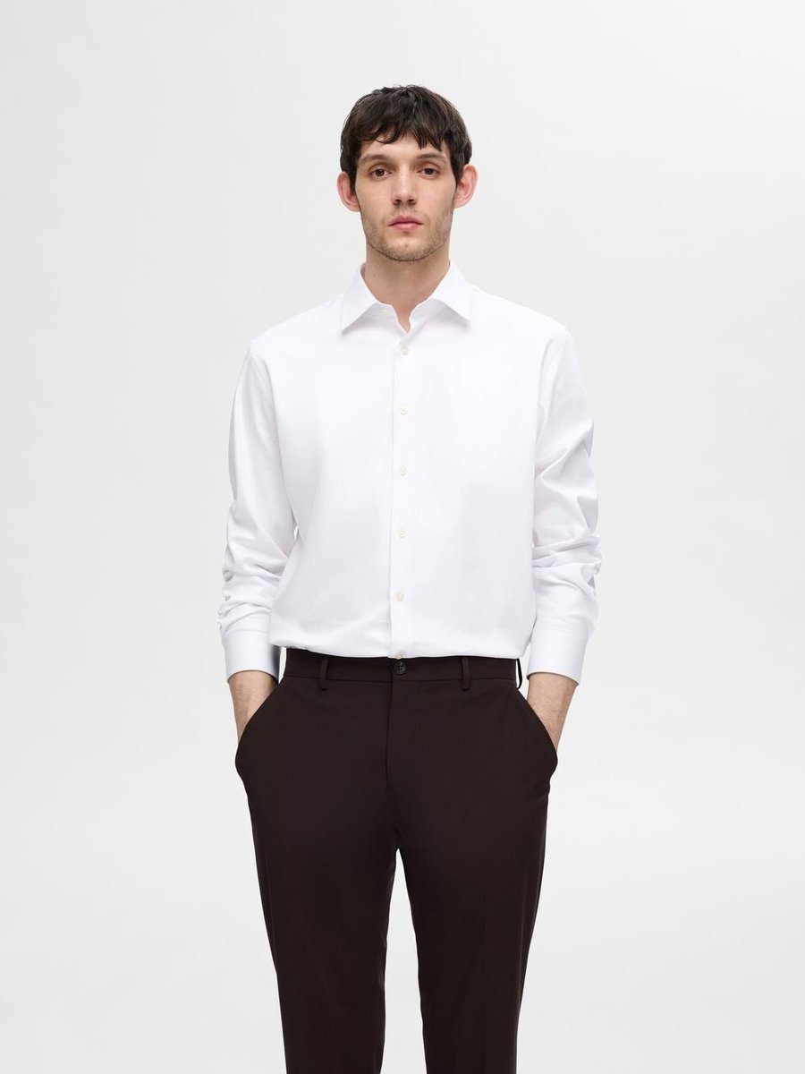camicie uomo selected 16092939 slim-performance bright white