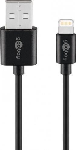 Kabel USB Goobay USB-A - Lightning 1 m Czarny 63523