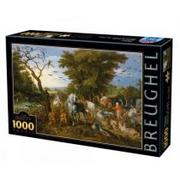 Puzzle - D-Toys Puzzle 1000 Brueghel, Wejście zwierząt Arka Noego - - miniaturka - grafika 1