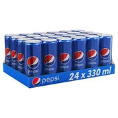 Napoje gazowane - Pepsi Napój gazowany o smaku cola 24 x 330 ml - miniaturka - grafika 1