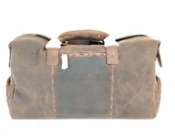 Torby podróżne - DONBOLSO REISETASCHE Torba podróżna skórzana- brązowa w stylu Vintage - miniaturka - grafika 1