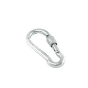 Haki, szakle i karabinki - Karabińczyk do lin z zabezpieczeniem 6 mm ANDPOL - miniaturka - grafika 1