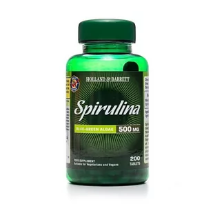 Holland & Barrett - Spirulina, 500mg, 200 tabletek - Suplementy naturalne - miniaturka - grafika 1