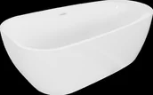 Wanny - Mexen Giada wanna wolnostojąca 170 x 90 cm, biała połysk, przelew biały - 52741709000-20 - miniaturka - grafika 1