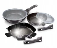 Zestawy garnków i patelni - ZESTAW 3 PATELNI GRANITOWYCH BERLINGERHAUS BH-7048 - miniaturka - grafika 1