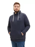 Bluzy męskie - TOM TAILOR bluza męska plus size, 19024 - Sky Captain Blue White Melange, 3XL duże rozmiary - miniaturka - grafika 1