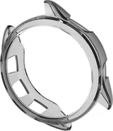 Etui i futerały do telefonów - Etui ochronne INF z TPU do zegarka Garmin Forerunner 165 przezroczysty + czarny - miniaturka - grafika 1