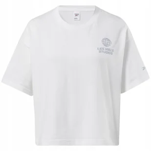 REEBOK - T-SHIRT KOSZULKA DAMSKA - LM CROPPED GRAPHIC TEE HD4136 bluzka - Bluzki damskie - miniaturka - grafika 1