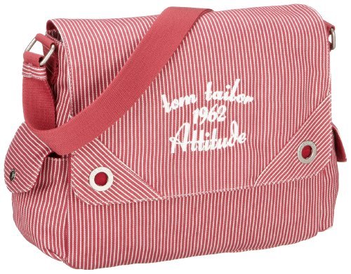 TOM TAILOR Acc Summer 10844 damska torebka z klapką, 39 x 13 x 26 cm (szer. x wys. x gł.), czerwony - czerwony 40 - jeden rozmiar